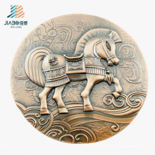 Высокое качество 3D лошадь пользовательские бронзовая монета для сувенир